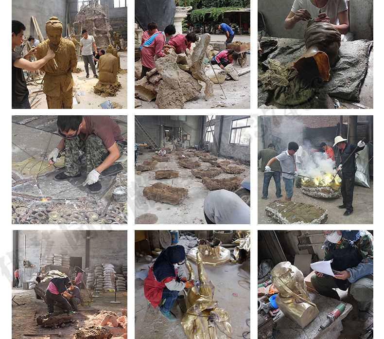 銅雕塑廠家，銅雕塑鑄造流程，銅雕塑定制