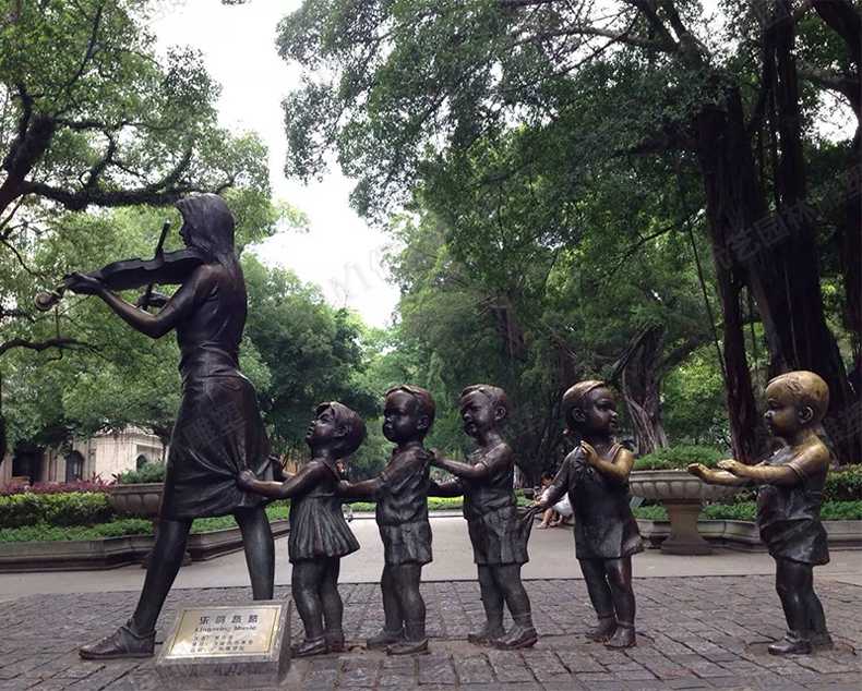 銅人物雕塑，銅小孩雕塑