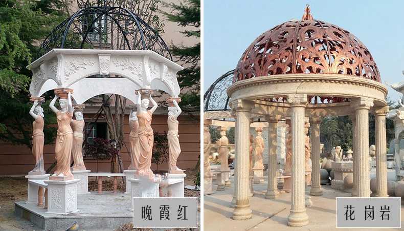 歐式景觀涼亭，大理石涼亭，石雕景觀涼亭