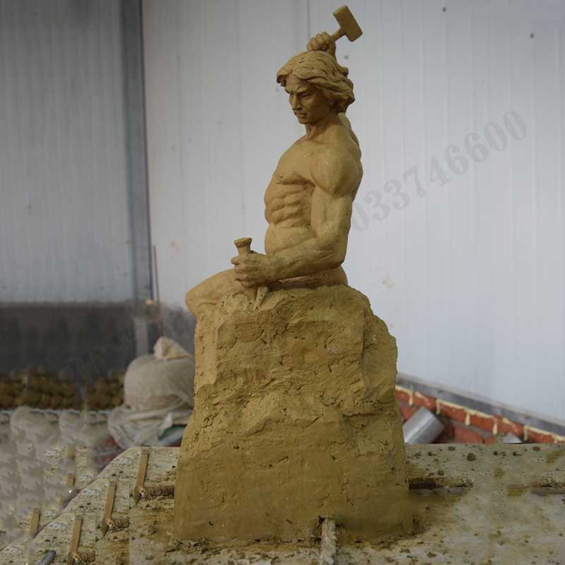 自我雕刻雕塑，自我雕刻擺件，雕刻自我