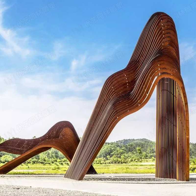 耐候鋼雕塑，耐候鋼雕塑定制